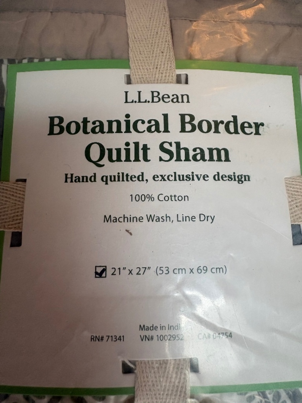 L.L.Bean Quilt sham x 2